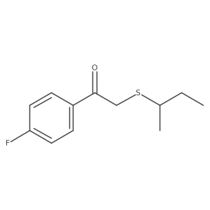 2-(Sec-butylthio)-1-(4-fluorophenyl)ethan-1-one结构式