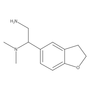 [2-Amino-1-(2,3-dihydro-1-benzofuran-5-yl)ethyl]dimethylamine结构式