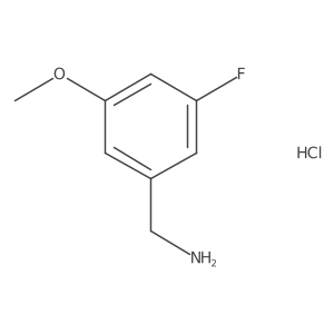 3-Fluoro-5-methoxybenzylamine hydrochloride结构式