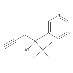 I+/--(1,1-Dimethylethyl)-I+/--2-propyn-1-yl-5-pyrimidinemethanol结构式