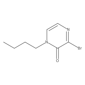 3-Bromo-1-butyl-2(1H)-pyrazinone Structure