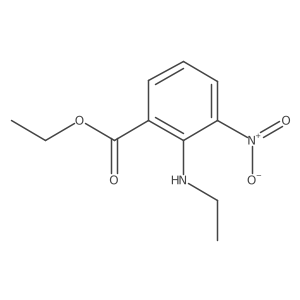 2-(Ethylamino)-3-nitrobenzoic acid ethyl ester结构式