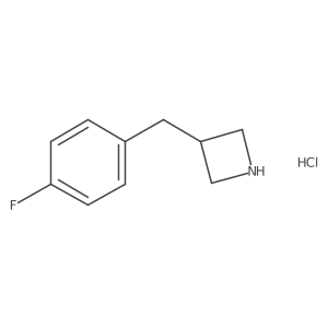 3-[(4-Fluorophenyl)methyl]azetidine hydrochloride结构式