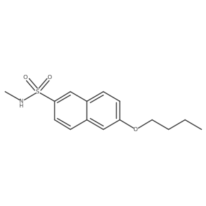 6-butoxy-N-methylnaphthalene-2-sulfonamide Structure