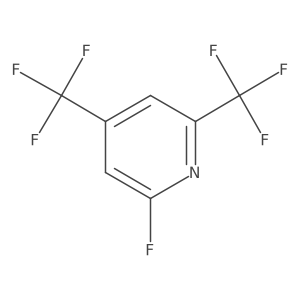 2,4-Bis(trifluoromethyl)-6-fluoropyridine结构式