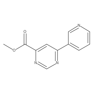 Methyl 6-(pyridin-3-yl)pyrimidine-4-carboxylate Structure