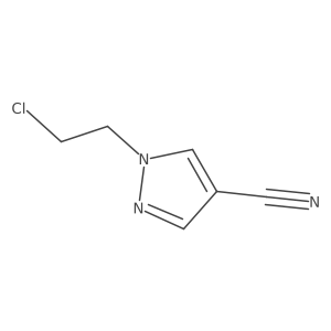 1-(2-Chloroethyl)pyrazole-4-carbonitrile结构式