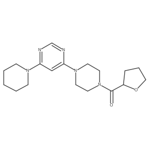 (4-(6-(Piperidin-1-yl)pyrimidin-4-yl)piperazin-1-yl)(tetrahydrofuran-2-yl)methanone Structure