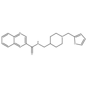 N-((1-(furan-2-ylmethyl)piperidin-4-yl)methyl)quinoxaline-2-carboxamide Structure
