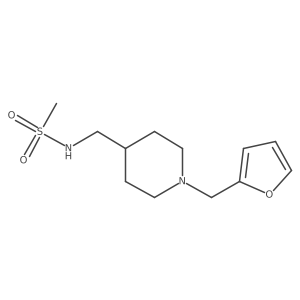 N-((1-(furan-2-ylmethyl)piperidin-4-yl)methyl)methanesulfonamide Structure