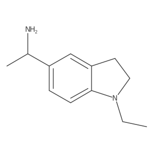(1R)-1-(1-ethyl-2,3-dihydro-1H-indol-5-yl)ethan-1-amine结构式