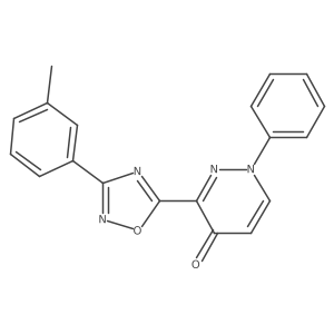 1-phenyl-3-(3-(m-tolyl)-1,2,4-oxadiazol-5-yl)pyridazin-4(1H)-one Structure