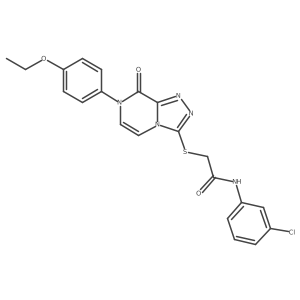 N-(3-chlorophenyl)-2-[[7-(4-ethoxyphenyl)-8-oxo-[1,2,4]triazolo[4,3-a]pyrazin-3-yl]sulfanyl]acetamide Structure