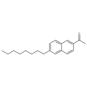 1-(7-(Heptyloxy)quinolin-3-yl)ethanone结构式