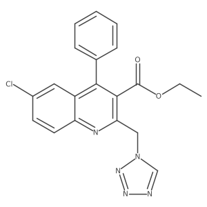 Ethyl 2-((1h-tetrazol-1-yl)methyl)-6-chloro-4-phenylquinoline-3-carboxylate Structure