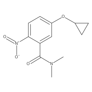 5-Cyclopropoxy-N,N-dimethyl-2-nitrobenzamide结构式