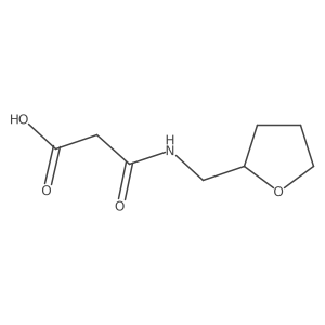 3-Oxo-3-(oxolan-2-ylmethylamino)propanoic acid Structure