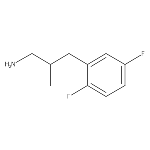 3-(2,5-Difluorophenyl)-2-methylpropan-1-amine结构式