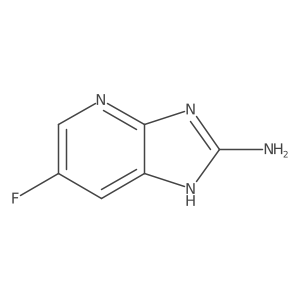 3H-Imidazo[4,5-b]pyridin-2-amine, 6-fluoro-结构式