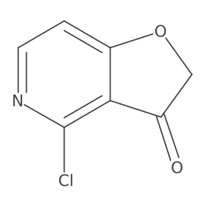 Furo[3,2-c]pyridin-3(2H)-one, 4-chloro- Structure