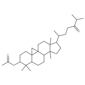 (3I(2))-3-(Acetyloxy)-9,19-cyclolanostan-24-one Structure