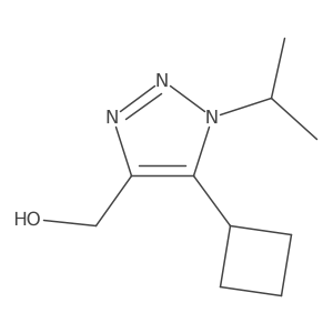 [5-Cyclobutyl-1-(propan-2-yl)-1H-1,2,3-triazol-4-yl]methanol Structure