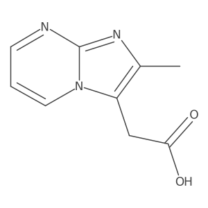 2-(2-Methylimidazo[1,2-a]pyrimidin-3-yl)acetic acid Structure