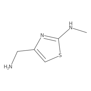 4-(Aminomethyl)-N-methylthiazol-2-amine结构式