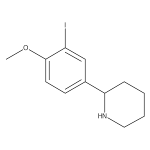 (R)-2-(3-Iodo-4-methoxyphenyl)piperidine结构式