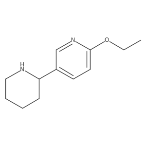 2-Ethoxy-5-(piperidin-2-yl)pyridine Structure