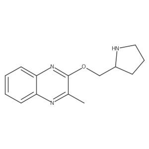 2-Methyl-3-[(pyrrolidin-2-yl)methoxy]quinoxaline结构式