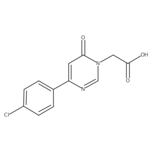 2-(4-(4-chlorophenyl)-6-oxopyrimidin-1(6H)-yl)acetic acid结构式