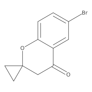 6-Bromospiro[chromane-2,1'-cyclopropan]-4-one Structure