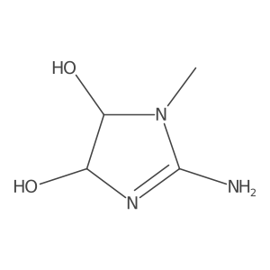 1H-Imidazole-4,5-diol, 2-amino-4,5-dihydro-1-methyl- Structure