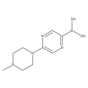 5-(4-Methylpiperazin-1-yl)pyrazine-2-boronic acid结构式