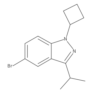 5-Bromo-1-cyclobutyl-3-propan-2-ylindazole Structure