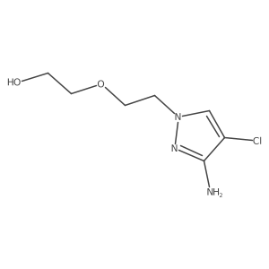 2-[2-(3-amino-4-chloro-1H-pyrazol-1-yl)ethoxy]ethan-1-ol Structure
