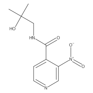 N-(2-Hydroxy-2-methyl-propyl)-3-nitro-isonicotinamide结构式