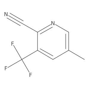 5-Methyl-3-(trifluoromethyl)picolinonitrile结构式