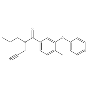 N-(Cyanomethyl)-4-methyl-N-propyl-3-pyridin-4-yloxybenzamide Structure