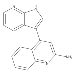 4-(1H-pyrrolo[2,3-b]pyridin-3-yl)quinolin-2-ylamine Structure