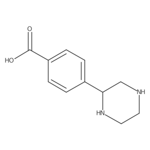 4-(Piperazin-2-yl)benzoic acid结构式