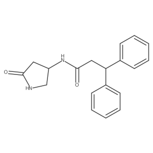 N-(5-oxopyrrolidin-3-yl)-3,3-diphenylpropanamide Structure