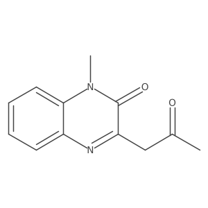 1-Methyl-3-(2-oxopropyl)quinoxalin-2-one Structure