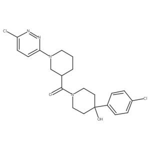 (4-(4-Chlorophenyl)-4-hydroxypiperidin-1-yl)(1-(6-chloropyridazin-3-yl)piperidin-3-yl)methanone Structure