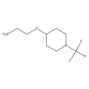 2-((1-(Trifluoromethyl)piperidin-4-yl)oxy)ethanamine结构式