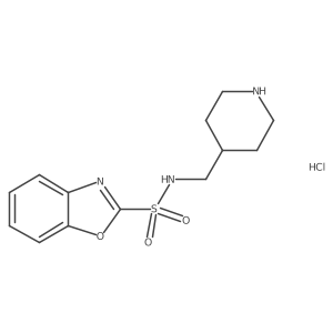 N-(piperidin-4-ylmethyl)benzo[d]oxazole-2-sulfonamide hydrochloride Structure