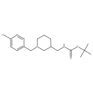 Tert-butyl ((1-((6-chloropyridazin-3-yl)methyl)piperidin-3-yl)methyl)carbamate Structure