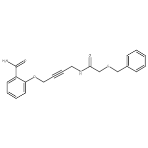 2-((4-(2-(Benzylthio)acetamido)but-2-yn-1-yl)oxy)benzamide结构式