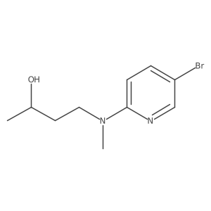 4-((5-Bromopyridin-2-yl)(methyl)amino)butan-2-ol结构式